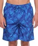 Rokka&Rolla Men's 8" Mesh Lined Swim Trunks - Blue