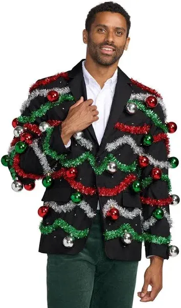 Tipsy Elves Men's Colorful Allover Sequin Blazers - Shiny Holiday New Years Ever Jackets