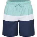 Rokka&Rolla Men's 8" Mesh Lined Swim Trunks - Blue