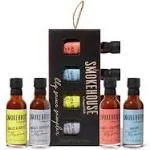 4 pk Smokehouse Gourmet BBQ Sauce Samples, Vegan &amp; Vegetarian, Assorted, Superb