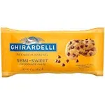 GHIRARDELLI: Premium Baking Chips Semi-Sweet Chocolate, 12 oz