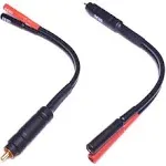 CESS-104 RCA Male Plug to Banana Female Jack Adapter Cable, 2 Pack