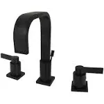 Kingston Brass fsc896xndl-P Two-Handle 3-Hole Deck Mount Widespread Bathroom Faucet With Pop-up Drain