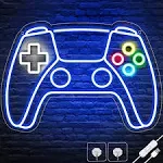 Gamer Neon Sign, Gamepad Shaped LED Neon Sign for Gamer Room Gamepad Neon Sign