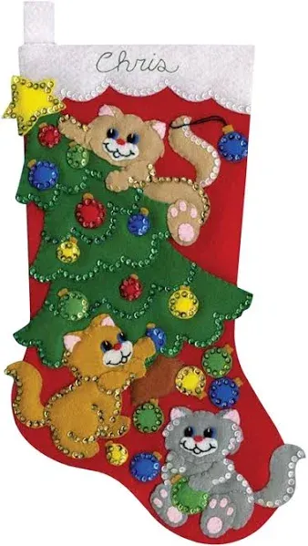 Design Works Felt Stocking Applique Kit