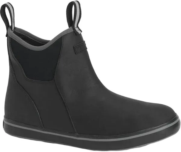 Xtratuf Men&#039;s 6 Inch Leather Ankle Deck Boot - Black