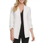 Dkny Open-Front Jacket - Ivory