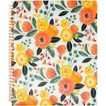 Large Notebook, Orange Floral