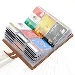 Padike RFID Credit Card Holder Business Card Organizer Business Card Holder with 96 Card Slots Credit Card Protector for Managi