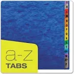 Pendaflex Expanding Desk File A-Z Letter Acrylic-Coated Pressboard Blue