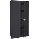 Sandusky VF31301872-09 Storage Cabinet,30in.Wx18in.D,Black