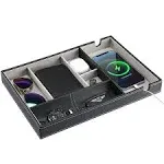 ProCase PU Valet Tray for Dad - Nightstand Organizer EDC Dump Catchall Trays