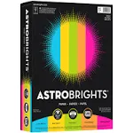 Astrobrights Color Paper -Bright Assortment, 24lb, 8.5 x