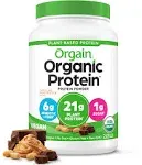 Organic Plant Based Protein Powder Chocolate Peanut Butter 2.03lb By Orgain