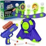 GMAOPHY Shooting Games Toy Gift for Age 5, 6, 7, 8, 9, 10+ Years Old Kids, Glow in The Dark Boy Toy Floating Ball Targets with Foam Dart Toy Blaster,