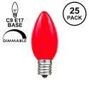 Novelty Lights 25 Pack C9 Ceramic Outdoor Christmas Replacement Bulbs