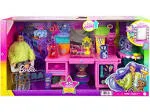 Barbie Extra Doll &amp; Vanity Playset with Exclusive Doll Pet Puppy 45+ Pieces