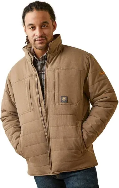 Ariat Men's Rebar Valiant Stretch Canvas Water Resistant Insulated Jacket