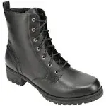 Cole Haan Camea Waterproof Leather Combat Boot, 8 / Black