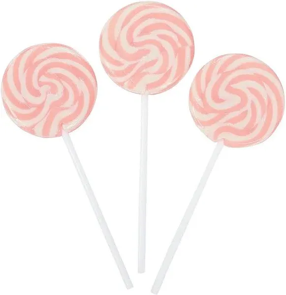 Fun Express Hot Pink Swirl Lollipop Sucker