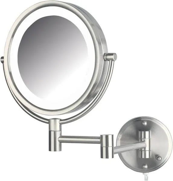 Jerdon 8X Wall Mounted LED Lighted Mirror