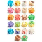 Taffy Shop Favorites Mix Salt Water Candy, Assorted Bulk Flavors of Saltwater Taffy, Unique Themed Bag of 50 Pieces Gourmet Salt Water Candy, Wedding