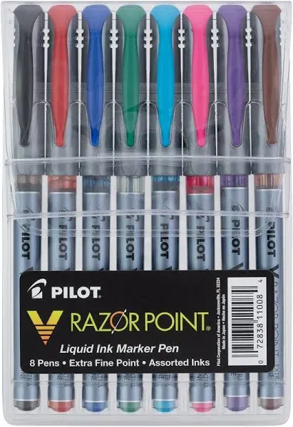 Pilot V Razor Point Marker Pens