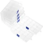 Juvale 6-Pack Clear Jewelry Box