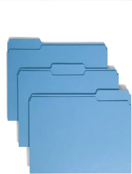 Smead Colored File Folders 1/3-Cut Tabs