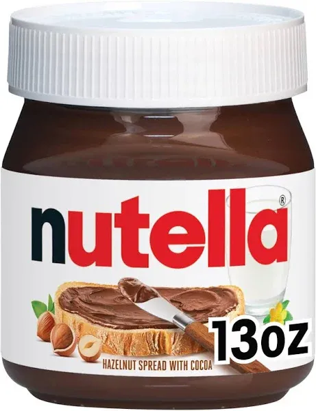 Nutella Hazelnut Spread with Cocoa, Great for Easter Baking, 13 Oz - Pack of 2