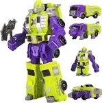 MIEBELY Toddler Robot Construction Vehicles Set 5Pcs Transforming Robots for Kids Easy Diy Assembly Function