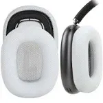 Earrock Ear Cushions for AirPods Max Headphones Replacement Earpads Ear Cups Easy to Install with Protein Leather, Magnet and Memory Foam (Silvery)