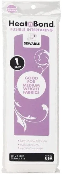 Heatn Bond Medium Weight Iron On Fusible Interfacing