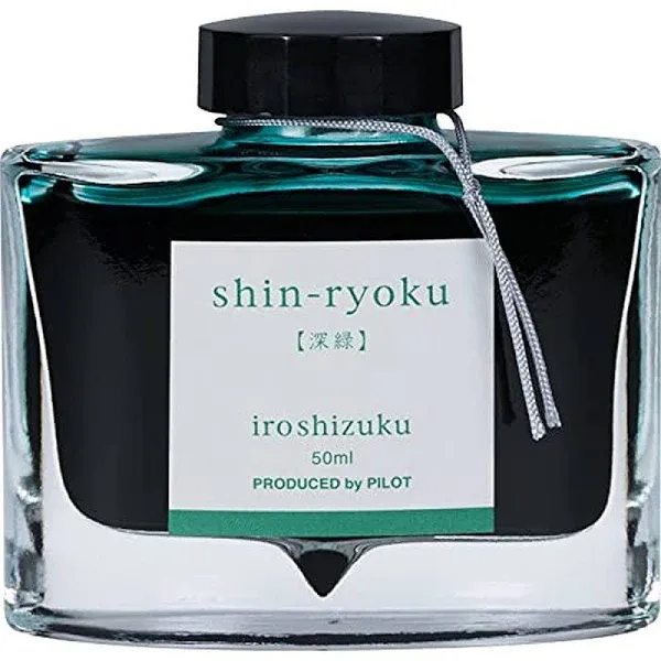 Pilot Iroshizuku Bottled Fountain Pen Ink (50ml) Forest Green (Shin-ryoku)