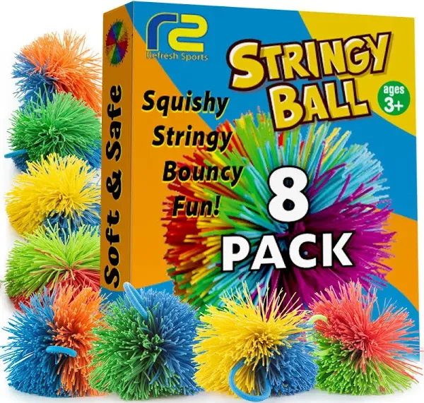 Stringy Balls &amp; Sensory Toys for Kids 8 Pack - Stocking Stuffers Kids... 