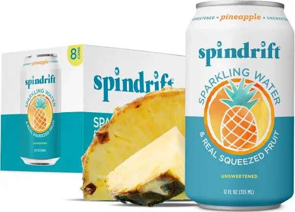 Spindrift Unsweetened Pineapple Sparkling Water (16 fl oz)