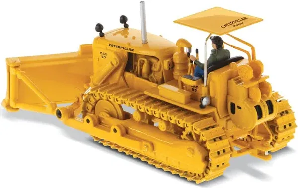 Diecast Masters 1:50 Caterpillar D7C Track-Type Tractor | Vintage Series Cat Trucks & Construction Equipment | 1:50 Scale Model Diecast Collectible Model 85577