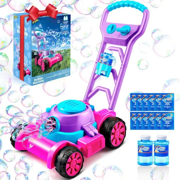 Engaging Bubble Machine Lawn Mower for Kids - Educational Summer Play