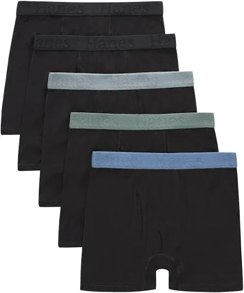 Hanes Boys' Originals Supersoft Boxer Briefs (5-Pack)