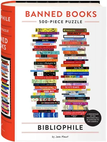 Bibliophile Banned Books 500-Piece Puzzle