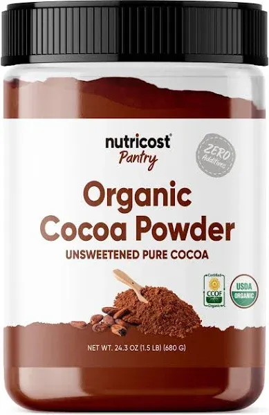 Nutricost, Organic Pantry Cocoa Powder, 1.5 Lbs