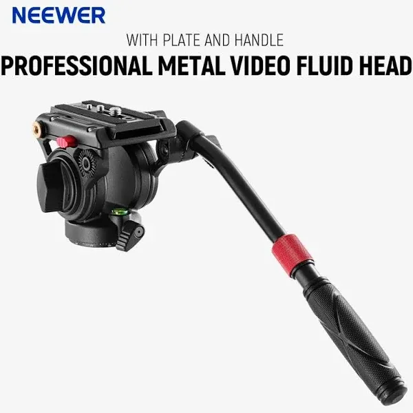 NEEWER GM001 Metal Heavy Duty Video Tripod Fluid Head