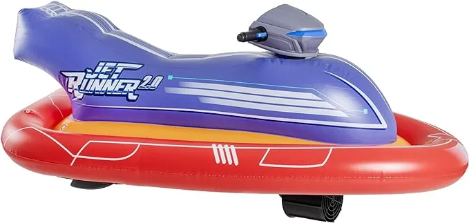 Jet Runner 2.0-12V Motorized Inflatable Ride-On Watercraft Pool Float