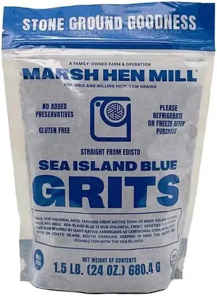 Marsh Hen Mill Stone Ground Sea Island Blue Grits