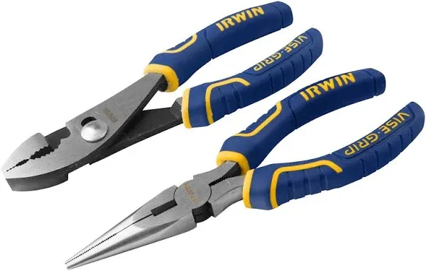 IRWIN VISE-GRIP Pliers Set, 2-Piece (2078702), Blue No Size, 