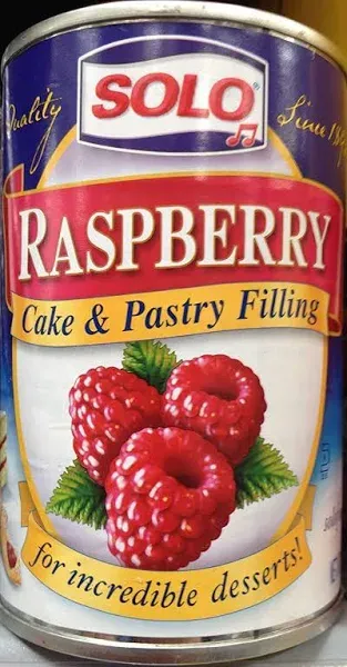 Solo Raspberry Filling 12 oz (Pack of 6)