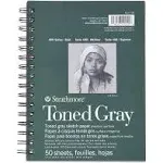 Strathmore Toned Sketch Paper Pad, 400 Series, 5.5in x 8.5in, 50 Sheets, Gray