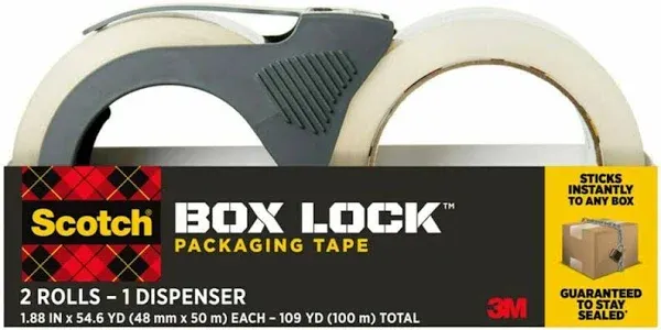 Scotch Box Lock Shipping Packaging Tape