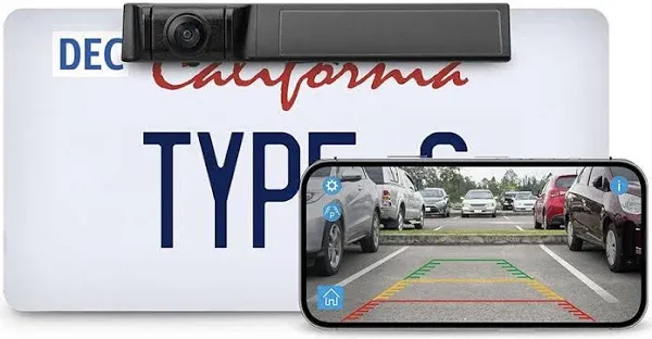 Type S Solar Powered HD License Plate Backup Camera