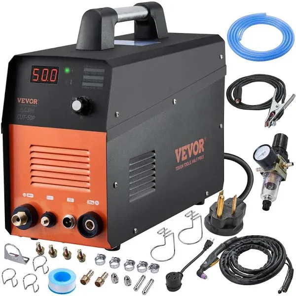 VEVOR Plasma Cutter 50Amp Air Cutting Machine with Torch DLZ50A110220VO4ZEV5